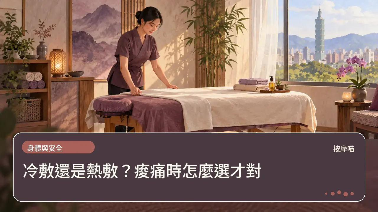冷敷還是熱敷?痠痛時怎麼選才對主題插畫