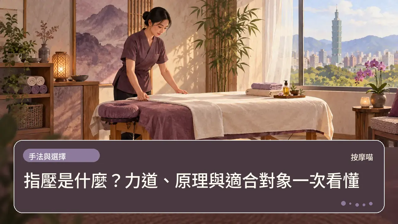 指壓是什麼?力道、原理與適合對象一次看懂主題插畫